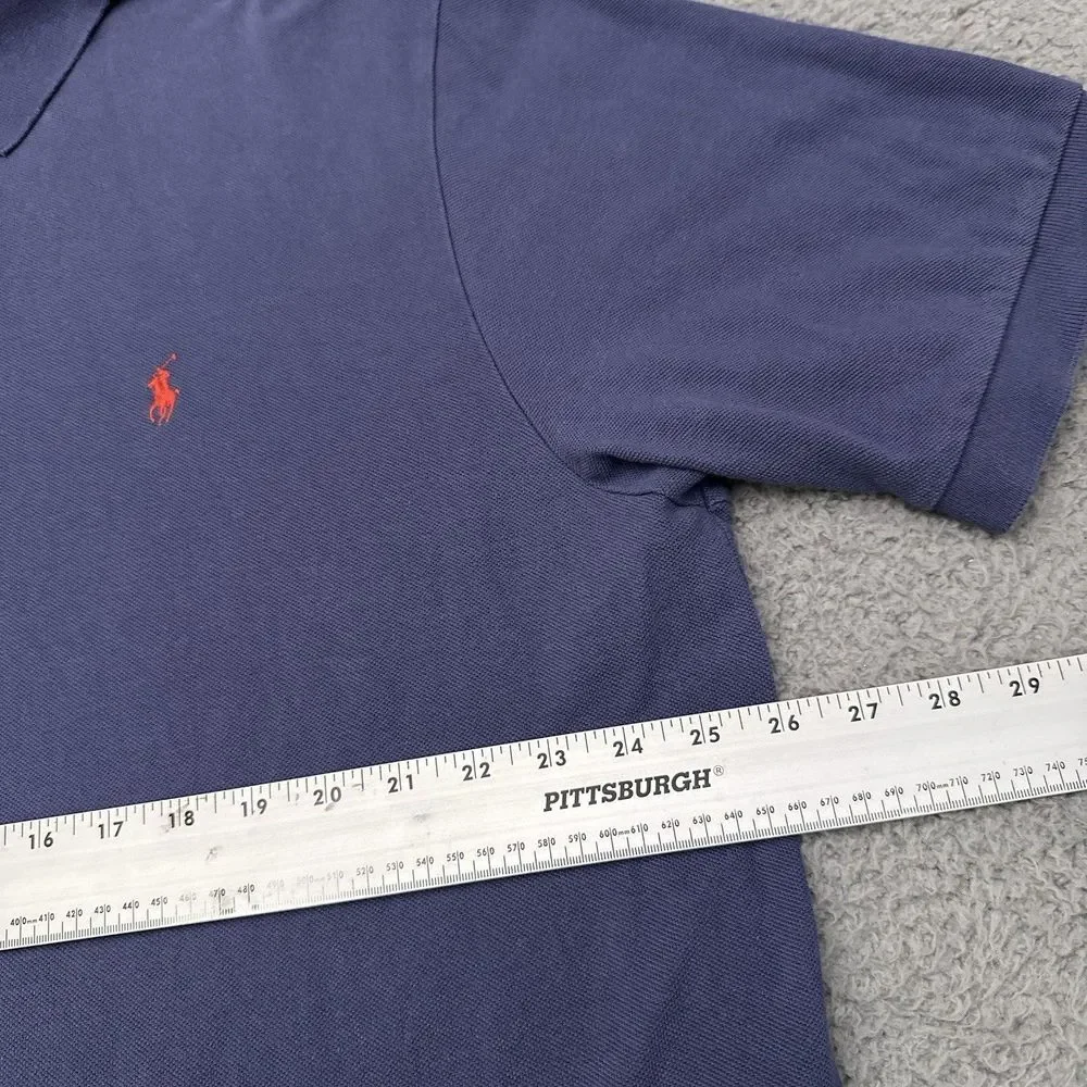 Vintage Polo Ralph Lauren Men's Polo Shirt 2XB Big Blue Golf‎ Stretch Preppy